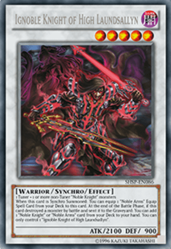 Ignoble Knight of High Laundsallyn - SHSP-EN086 Secret Rare 1st Edition