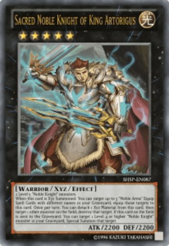Sacred Noble Knight of King Artorigus - SHSP-EN087 Ultra Rare 1st Edition