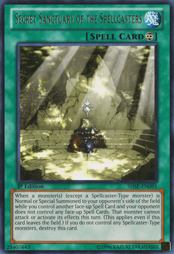 Secret Sanctuary of the Spellcasters - SHSP-EN095 Rare Unlimited
