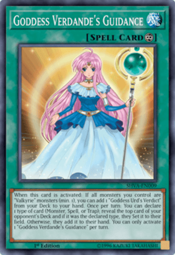 Goddess Verdande's Guidance - SHVA-EN009 Super Rare 1st Edition