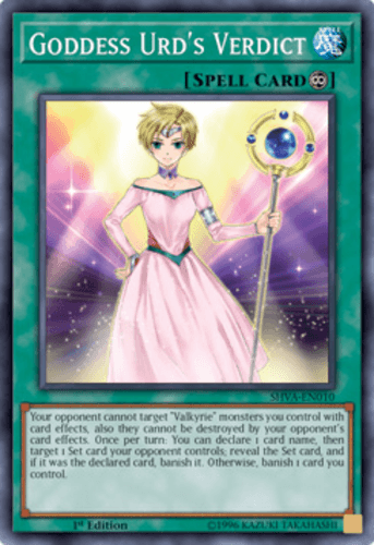 Goddess Urd's Verdict - SHVA-EN010 Super Rare 1st Edition