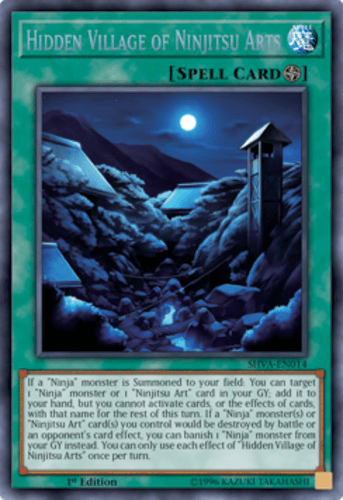 Hidden Village of Ninjitsu Arts - SHVA-EN014 Secret Rare 1st Edition