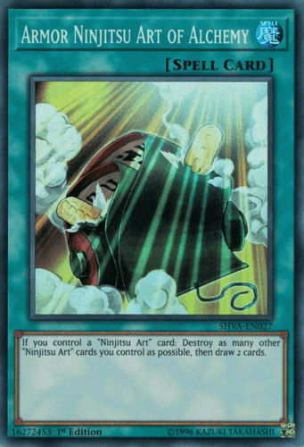 Armor Ninjitsu Art of Alchemy - SHVA-EN027 Super Rare 1st Edition
