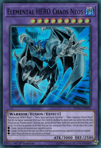 Elemental HERO Chaos Neos - SHVA-EN035 Super Rare 1st Edition