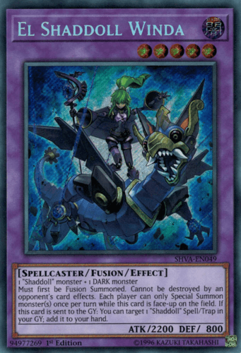 El Shaddoll Winda - SHVA-EN049 Secret Rare 1st Edition