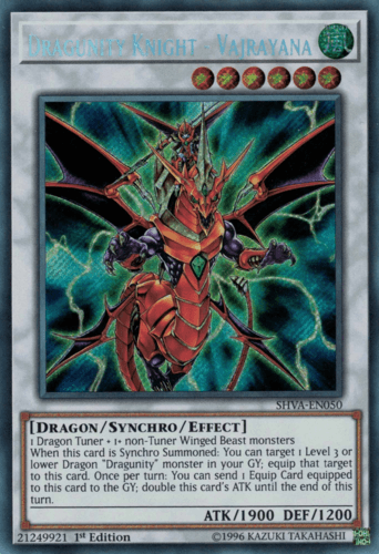 Dragunity Knight - Vajrayana - SHVA-EN050 Secret Rare 1st Edition
