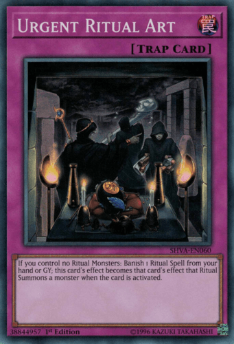 Urgent Ritual Art - SHVA-EN060 Super Rare 1st Edition