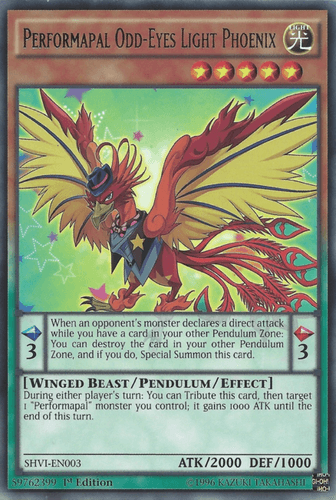 Performapal Odd-Eyes Light Phoenix - SHVI-EN003 Rare 1st Edition