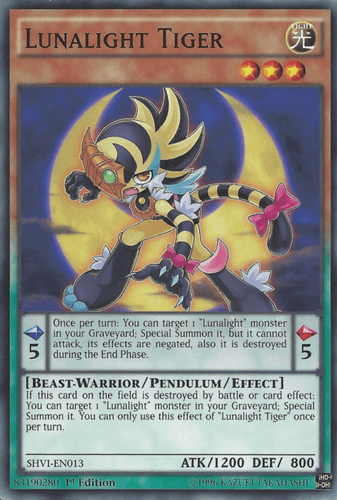 Lunalight Tiger - SHVI-EN013 Common 1st Edition