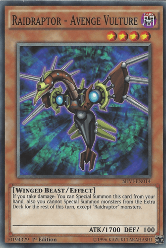Raidraptor - Avenge Vulture - SHVI-EN014 Common 1st Edition