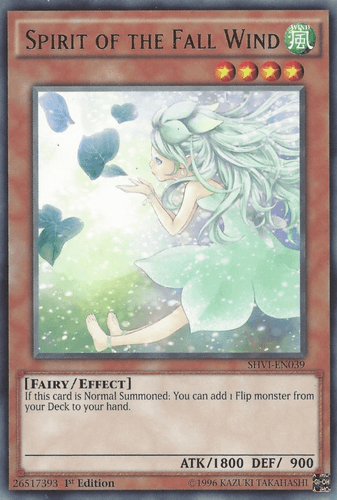 Spirit of the Fall Wind - SHVI-EN039 Rare 1st Edition
