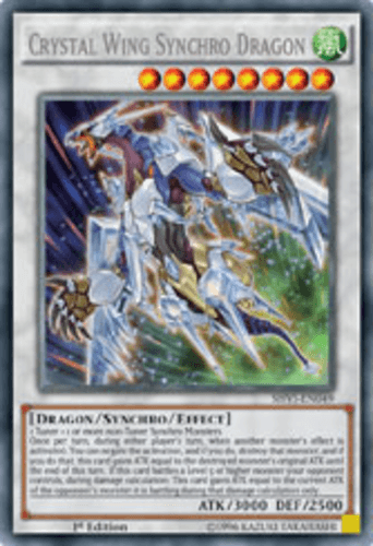 Crystal Wing Synchro Dragon - SHVI-EN049 Secret Rare 1st Edition