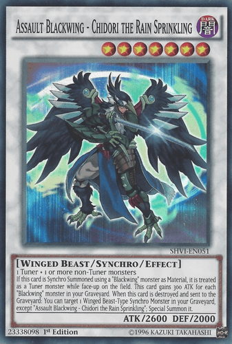 Assault Blackwing - Chidori the Rain Sprinkling - SHVI-EN051 Super Rare Unlimited