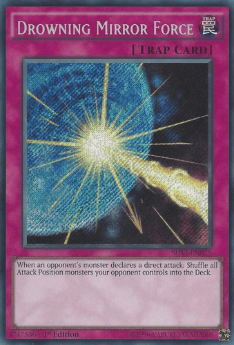 Drowning Mirror Force - SHVI-EN075 Secret Rare Unlimited
