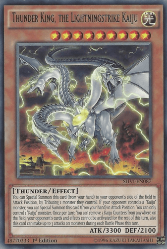 Thunder King, the Lightningstrike Kaiju - SHVI-EN087 Rare 1st Edition
