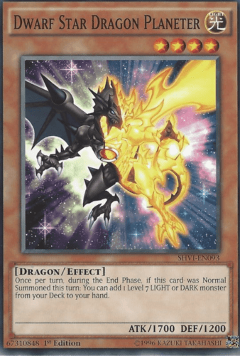 Dwarf Star Dragon Planeter - SHVI-EN093 Common 1st Edition