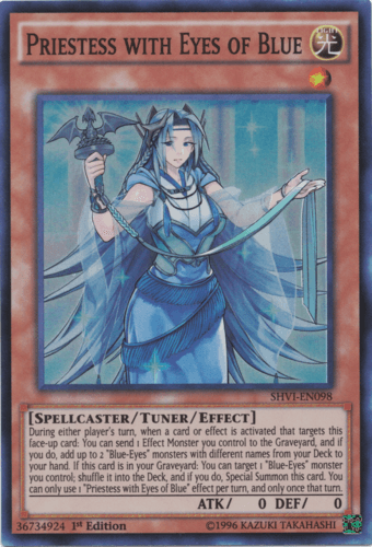 Priestess with Eyes of Blue - SHVI-EN098 Super Rare 1st Edition