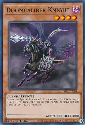 Doomcaliber Knight - SJCS-EN006 Ultra Rare Limited Edition