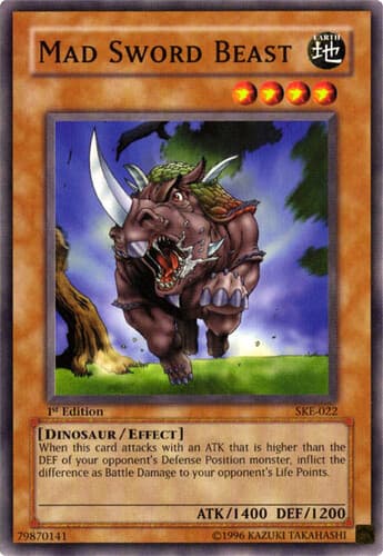 Mad Sword Beast - SKE-022 Common 1st Edition