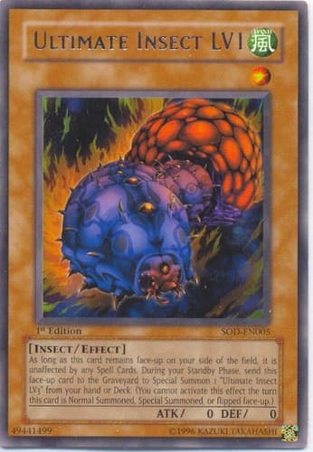 Ultimate Insect LV1 - SOD-EN005 Rare 1st Edition