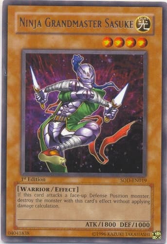 Ninja Grandmaster Sasuke - SOD-EN019 Ultimate Rare 1st Edition