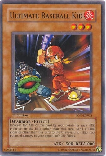 Ultimate Baseball Kid - SOD-EN021 Common 1st Edition