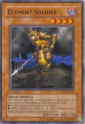 Element Soldier - SOD-EN024 Common 1st Edition