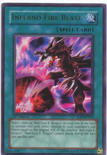 Inferno Fire Blast - SOD-EN042 Ultra Rare 1st Edition