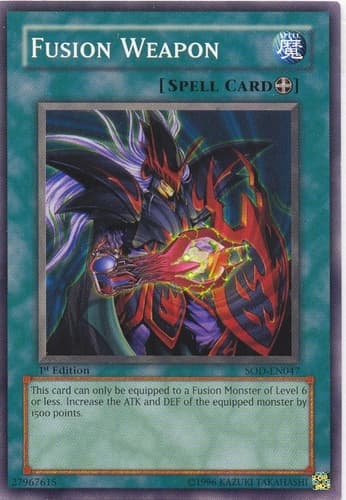 Fusion Weapon - SOD-EN047 Common 1st Edition