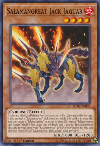 Salamangreat Jack Jaguar - SOFU-EN005 Common 1st Edition