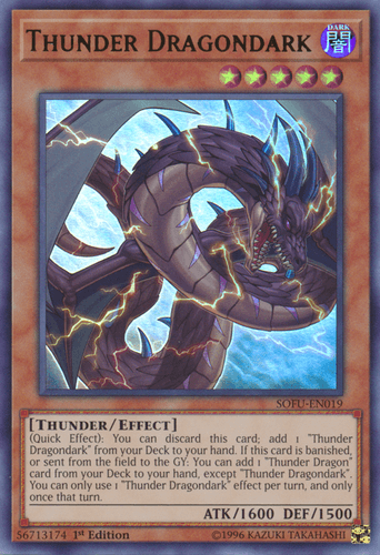 Thunder Dragondark - SOFU-EN019 Ultra Rare Unlimited