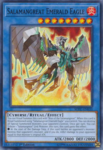 Salamangreat Emerald Eagle - SOFU-EN033 Common Unlimited