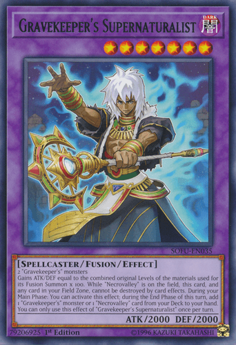 Gravekeeper's Supernaturalist - SOFU-EN035 Rare 1st Edition