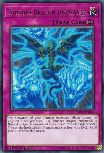 Thunder Dragon Discharge - SOFU-EN073 Rare Unlimited