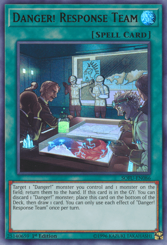 Danger! Response Team - SOFU-EN086 Ultra Rare 1st Edition