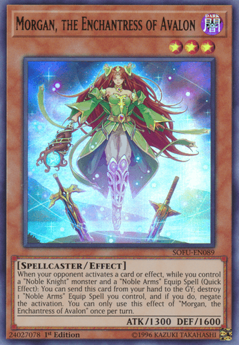 Morgan, the Enchantress of Avalon - SOFU-EN089 Ultra Rare 1st Edition