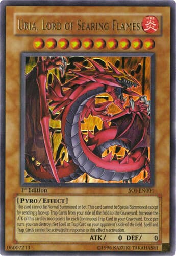 Uria, Lord of Searing Flames - SOI-EN001 Ultimate Rare Unlimited