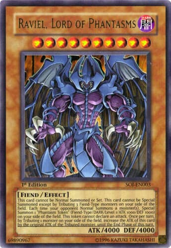 Raviel, Lord of Phantasms - SOI-EN003 Ultra Rare 1st Edition
