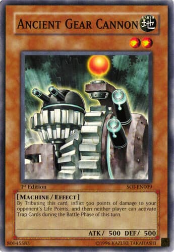 Ancient Gear Cannon - SOI-EN009 Common 1st Edition