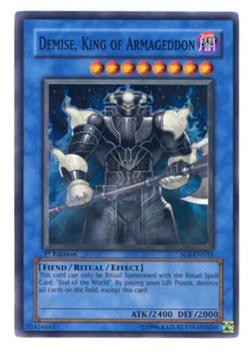 Demise, King of Armageddon - SOI-EN035 Ultimate Rare Unlimited