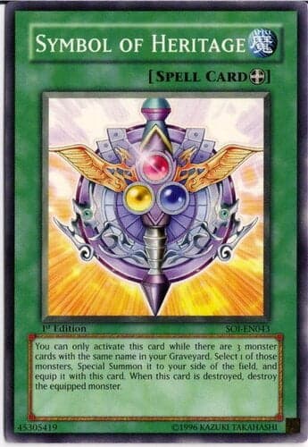 Symbol of Heritage - SOI-EN043 Common 1st Edition
