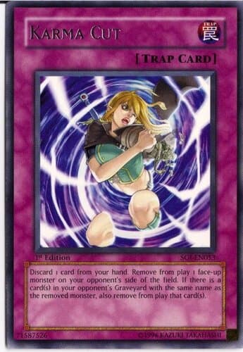 Karma Cut - SOI-EN053 Rare 1st Edition