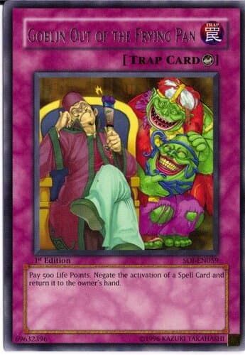 Goblin Out of the Frying Pan - SOI-EN059 Rare 1st Edition