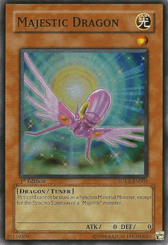 Majestic Dragon - SOVR-EN001 Super Rare 1st Edition