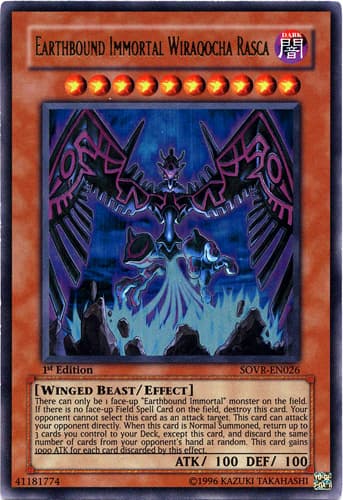 Earthbound Immortal Wiraqocha Rasca - SOVR-EN026 Ultimate Rare Unlimited