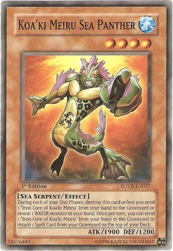 Koa'ki Meiru Sea Panther - SOVR-EN027 Common 1st Edition