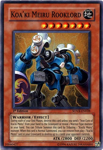 Koa'ki Meiru Rooklord - SOVR-EN028 Super Rare 1st Edition