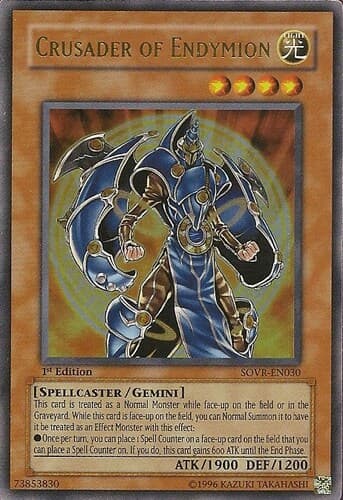Crusader of Endymion - SOVR-EN030 Ultra Rare 1st Edition