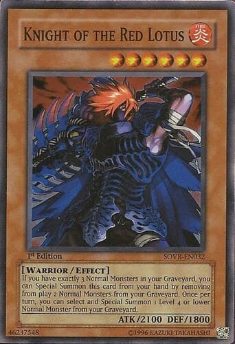 Knight of the Red Lotus - SOVR-EN032 Super Rare Unlimited