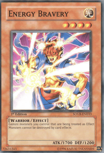 Energy Bravery - SOVR-EN033 Common 1st Edition